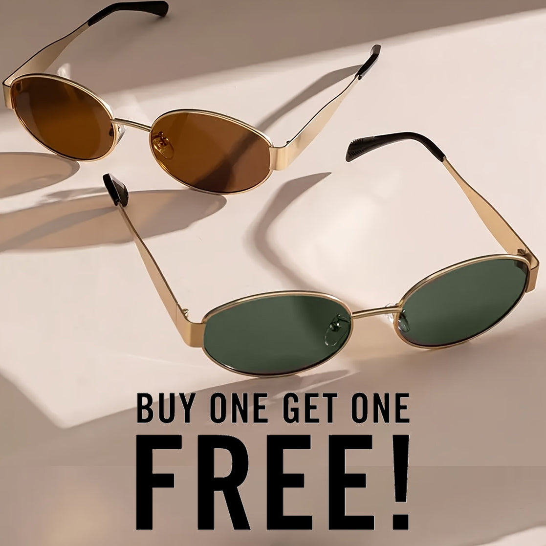 Buy One Get One Free Oval Sunglass