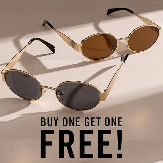 Buy One Get One Free Oval Sunglass